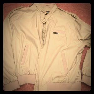Vintage 80’s Members Only jacket- beige khaki